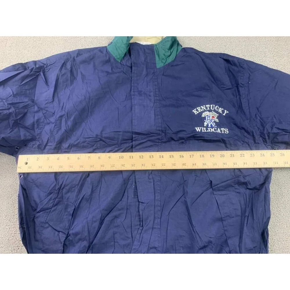 Vintage Kentucky‎ Wildcats ANC Sportswear Windbreaker Jacket Navy Blue Men L